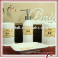 Stoneware Ceramic Bathroom Accessories 4pcs For Home